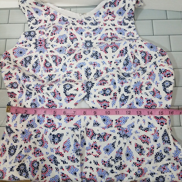 CeCe April Ultra White Cutout Dress 12 NWT - Picture 9 of 16